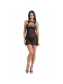 LIVCO CORSETTI FASHION KROLINA LC 90734 CHEMISE TANGA NEGRO S M
