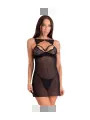 LIVCO CORSETTI FASHION KROLINA LC 90734 CHEMISE TANGA NEGRO S M