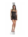 LIVCO CORSETTI FASHION KROLINA LC 90734 CHEMISE TANGA NEGRO S M