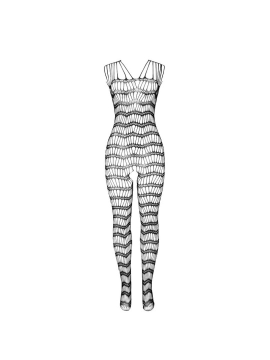 SUBBLIME 951696 BODYSTOCKING CROTCHLESS DE REJILLA CON TIRAS EN HOMBROS NEGRO TALLA UNICA