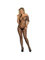 SUBBLIME 951719 BODYSTOCKING DE REJILLA HOMBROS DESCUBIERTOS NEGRO TALLA UNICA