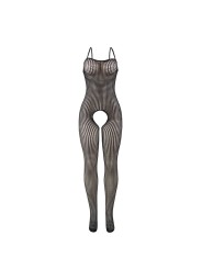 SUBBLIME 951726 BODYSTOCKING CROTCHLESS DE REJILLA ELASTICO NEGRO TALLA UNICA