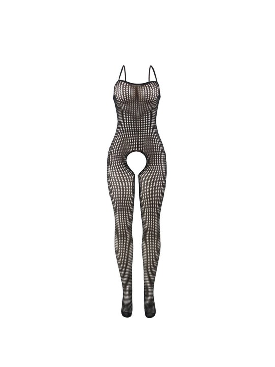 SUBBLIME 951726 BODYSTOCKING CROTCHLESS DE REJILLA ELASTICO NEGRO TALLA UNICA
