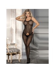 SUBBLIME 951726 BODYSTOCKING CROTCHLESS DE REJILLA ELASTICO NEGRO TALLA UNICA