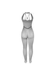 SUBBLIME 951788 BODYSTOCKING LARGO DE REJILLA TIRANTES EN PECHO Y ESPALDA NEGRO TALLA UNICA
