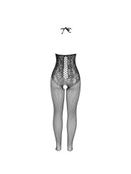 SUBBLIME 951849 BODYSTOCKING DE REJILLA COPA ABIERTA Y CUELLO HALTER NEGRO TALLA UNICA