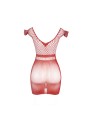 SUBBLIME 951924 VESTIDO DE REJILLA CROCHE CORTO ROJO TALLA UNICA