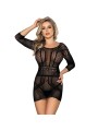 SUBBLIME 951931 VESTIDO DE REJILLA CORTO CON ESPALDA DESCUBIERTA TALLA UNICA