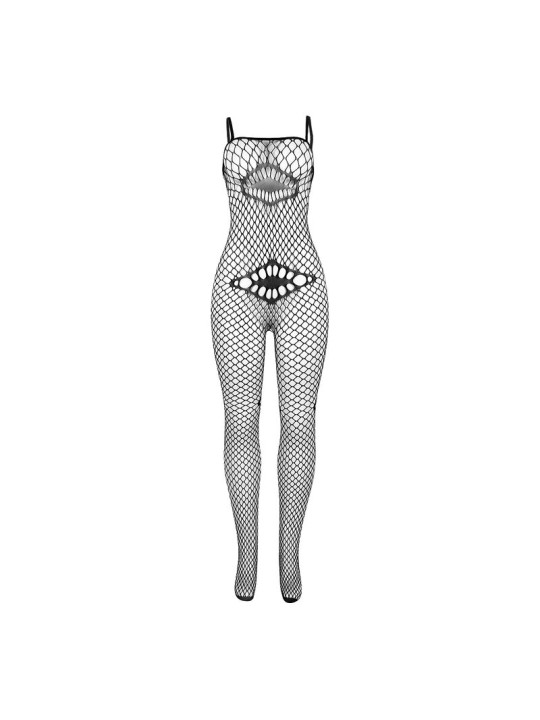 SUBBLIME 952112 BODYSTOCKING DE REJILLA CON DETALLE EN PECHO Y VIENTRE NEGRO TALLA UNICA