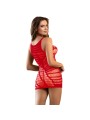SUBBLIME 952150 VESTIDO DE REJILLA CORTO SIN MANGAS ROJO TALLA UNICA