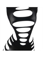 SUBBLIME 952266 VESTIDO DE REJILLA ELASTICO MANGA LARGA NEGRO TALLA UNICA