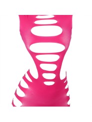 SUBBLIME 952273 VESTIDO DE REJILLA ELASTICO MANGA LARGA ROSA TALLA UNICA