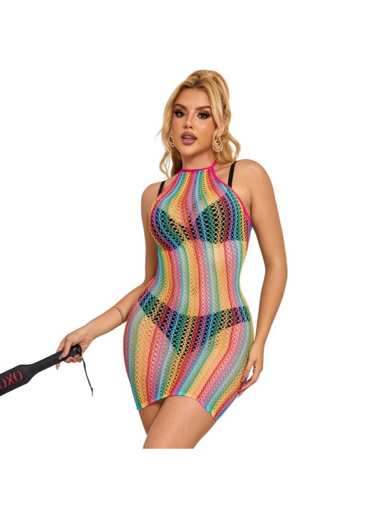 SUBBLIME 952341 VESTIDO DE REJILLA ARCOIRIS TALLA UNICA SUBBLIME 952341 VESTIDO DE REJILLA ARCOIRIS TALLA UNICA