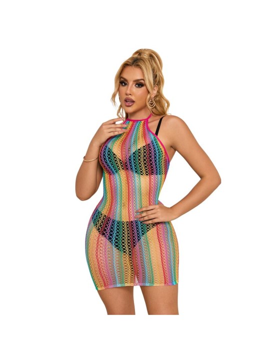 SUBBLIME 952341 VESTIDO DE REJILLA ARCOIRIS TALLA UNICA SUBBLIME 952341 VESTIDO DE REJILLA ARCOIRIS TALLA UNICA