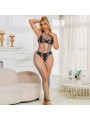 SUBBLIME 952358 VESTIDO DE REJILLA CUELLO HALTER ARCOIRIS TALLA UNICA