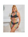 SUBBLIME 952433 VESTIDO DE REJILLA SIN MANGAS CON CUELLO ALTO ARCOIRIS TALLA UNICA