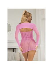 SUBBLIME 952471 VESTIDO DE REJILLA ROSA TALLA UNICA