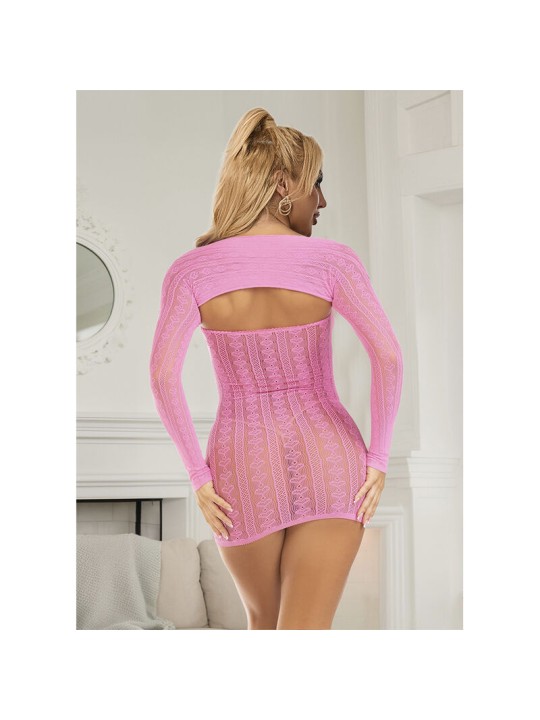 SUBBLIME 952471 VESTIDO DE REJILLA ROSA TALLA UNICA