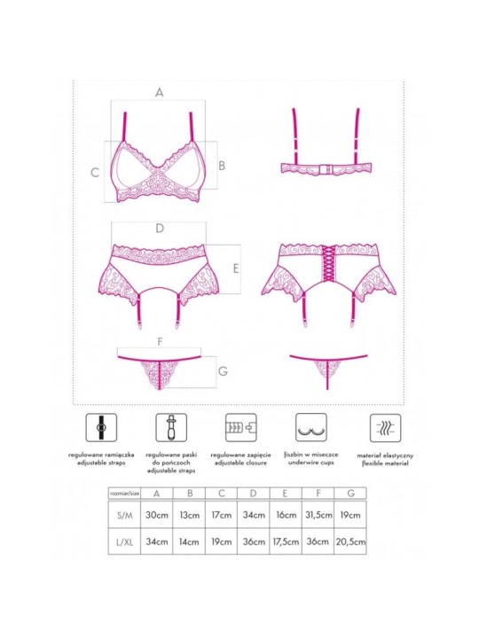 LIVCO CORSETTI FASHION NAHIR LC 20214 SUJETADOR PANTY LIGUERO S M