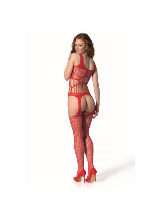 PASSION BS 106 BODYSTOCKING ROJO TALLA UNICA