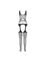 PASSION BS 106 BODYSTOCKING BLANCO TALLA UNICA