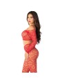 LEG AVENUE CROP TOP MEDIAS ROJO TALLA UNICA