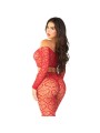 LEG AVENUE CROP TOP MEDIAS ROJO TALLA UNICA