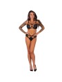 LIVCO CORSETTI FASHION NIKRITA LC 90674 SUJETADOR PANTIES NEGRO S