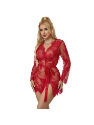 SUBBLIME 953782 CAMISON DE ENCAJE TANGA ROJO L XL