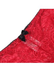 SUBBLIME 953898 SET 3 PIEZAS ENCAJE Y SATEN ROJO S M