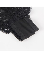 SUBBLIME 953911 SET 3 PIEZAS ENCAJE Y SATEN NEGRO S M