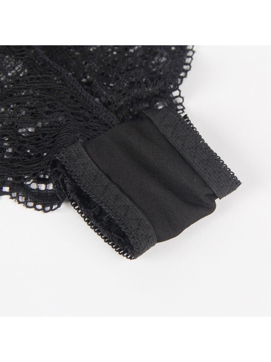 SUBBLIME 953911 SET 3 PIEZAS ENCAJE Y SATEN NEGRO S M