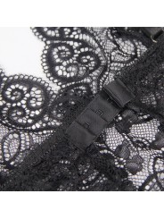 SUBBLIME 953928 SET 3 PIEZAS ENCAJE Y SATEN NEGRO L XL