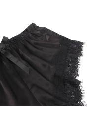 SUBBLIME 953935 PIJAMA SEXY SATEN Y ENCAJE NEGRO S M