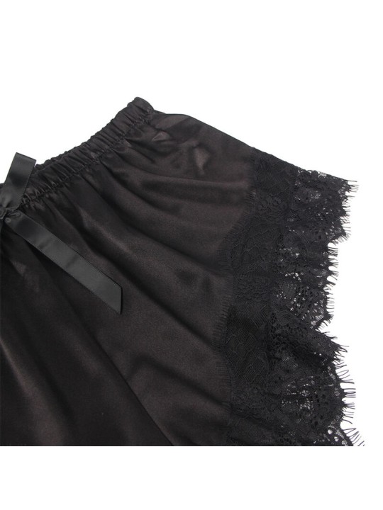 SUBBLIME 953942 PIJAMA SEXY SATEN Y ENCAJE NEGRO L XL