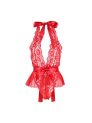 SUBBLIME 953980 BODY SEXY CON VOLANTES CINTURON ROJO L XL