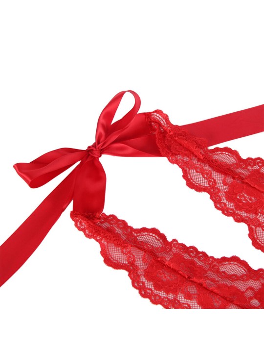 SUBBLIME 953980 BODY SEXY CON VOLANTES CINTURON ROJO L XL