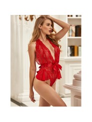 SUBBLIME 953980 BODY SEXY CON VOLANTES CINTURON ROJO L XL
