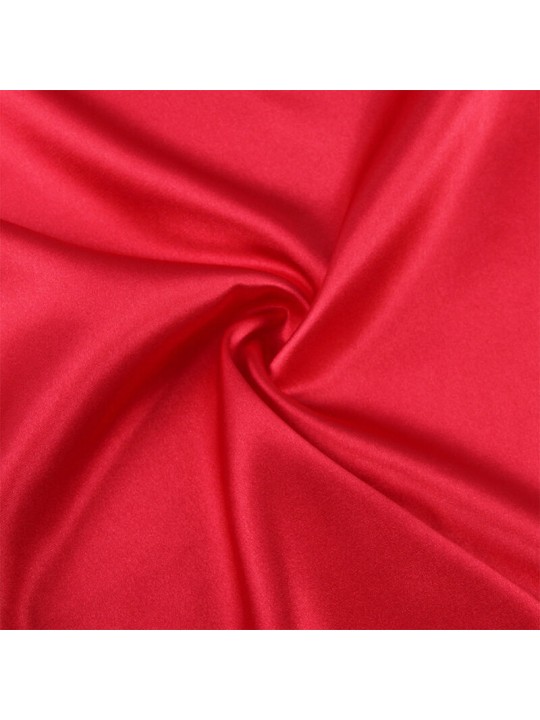 SUBBLIME 954017 CAMISON DE ENCAJE ESPALDA TRANSPARENTE TANGA ROJO NEGRO S M