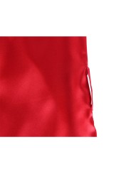 SUBBLIME 954017 CAMISON DE ENCAJE ESPALDA TRANSPARENTE TANGA ROJO NEGRO S M