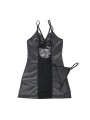 SUBBLIME 954161 VESTIDO TANGA CUERO NEGRO S M