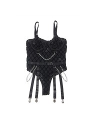 SUBBLIME 954260 BODY CON CADENAS LIGUEROS NEGRO S M