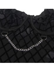 SUBBLIME 954277 BODY CON CADENAS LIGUEROS NEGRO L XL