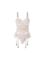 SUBBLIME 954284 BODY CON CADENAS LIGUEROS BLANCO S M