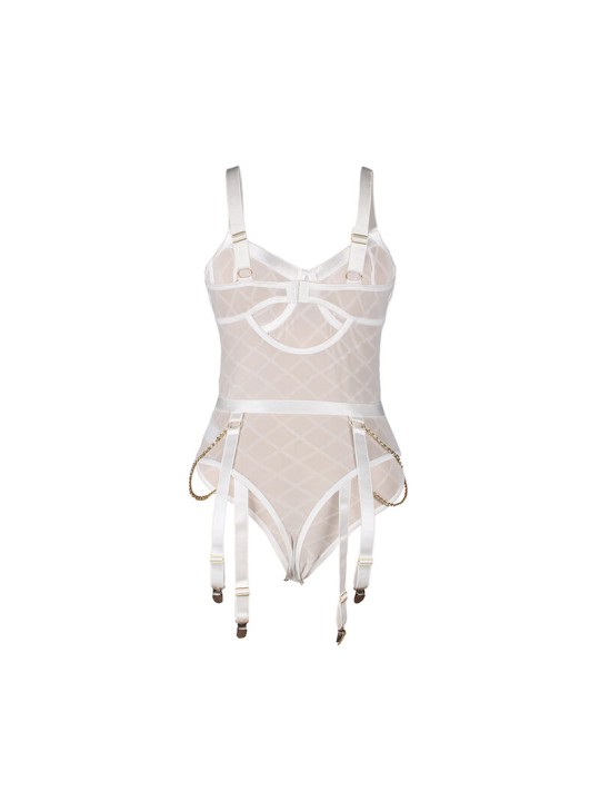 SUBBLIME 954291 BODY CON CADENAS LIGUEROS BLANCO L XL