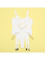 SUBBLIME 954291 BODY CON CADENAS LIGUEROS BLANCO L XL