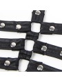 SUBBLIME 954406 VESTIDO BONDAGE DE CUERO NEGRO S M