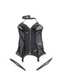 SUBBLIME 954444 VESTIDO SEXY DE REJILLA CUERO NEGRO S M