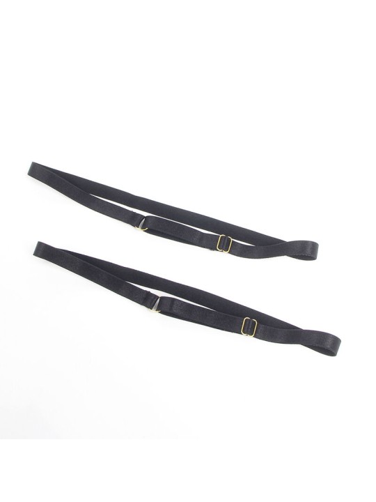 SUBBLIME 954451 VESTIDO SEXY DE REJILLA CUERO NEGRO L XL