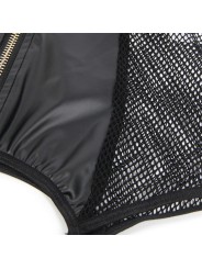 SUBBLIME 954451 VESTIDO SEXY DE REJILLA CUERO NEGRO L XL